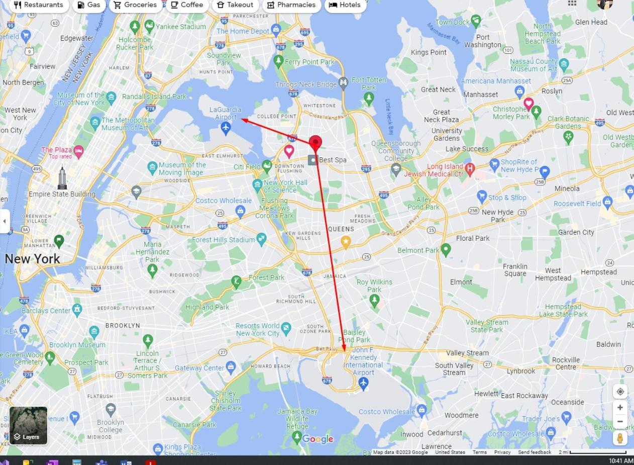 Separate Big Near Jfk And Laguardia Airport New York