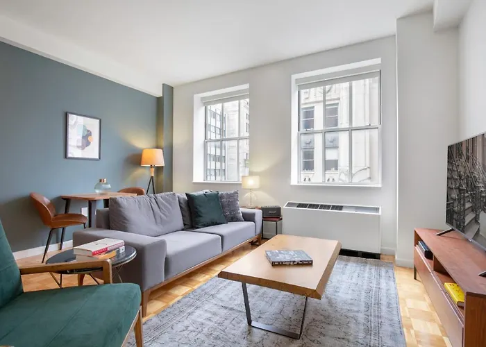 Fidi 1Br W Residents Bar Golf Simulator Gym Nyc-270