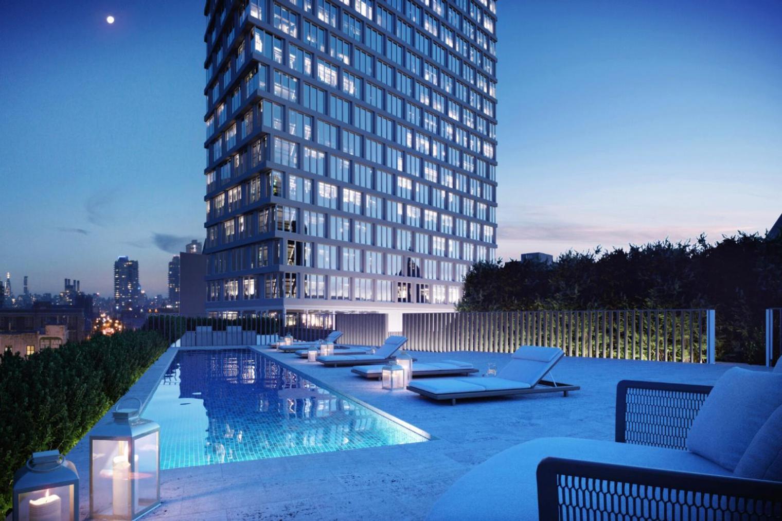 Clinton Hill 1br W Wd Gym Pool Nr Bam Nyc-972 * New York